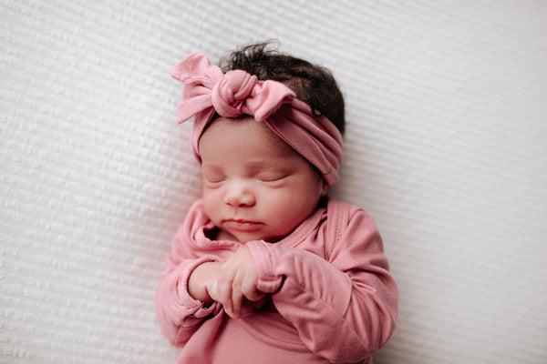 Rose Knotted Newborn Baby Gown