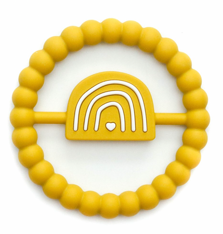 Rainbow Ring Teether - Mustard