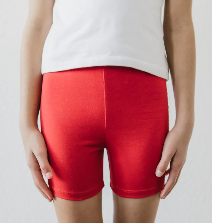 Red Twirl Shorts
