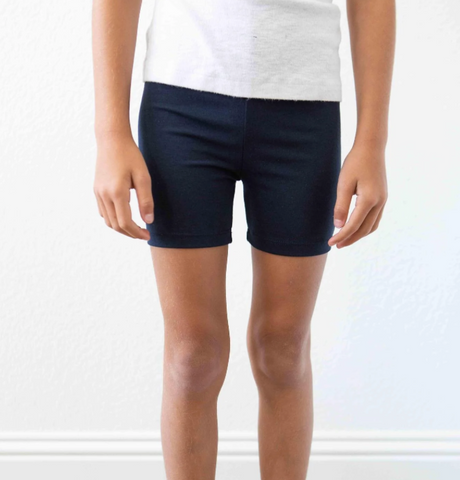 Navy Twirl Shorts