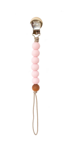 Pacifier Clip- Pink