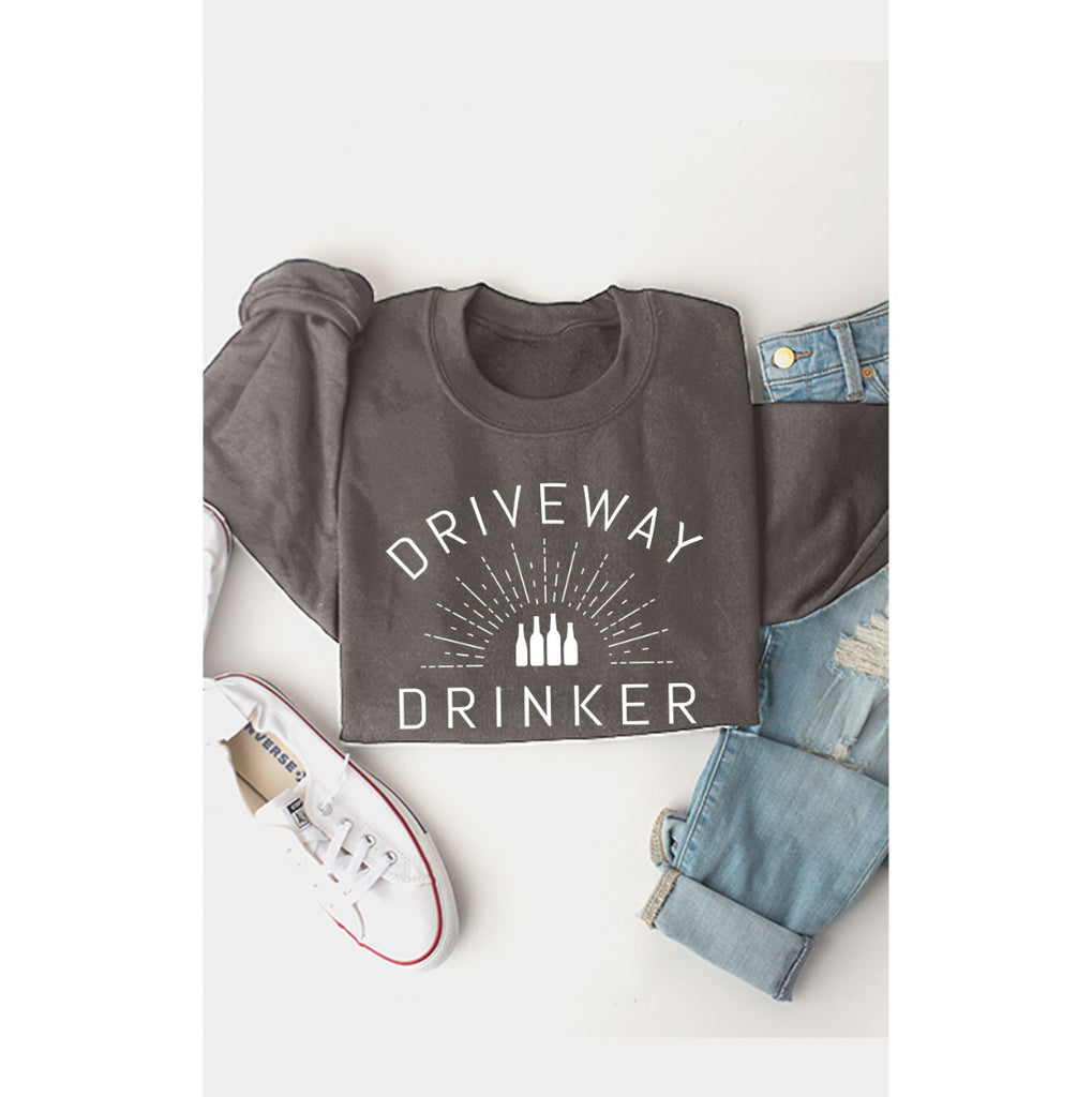 Driveway Drinker • Adult • Crew Neck Sweatshirt