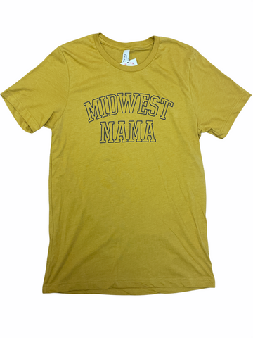 Midwest Mama - Mustard -Graphic Tee