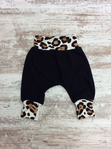 Reverse Ivory Cheetah Harem Pants
