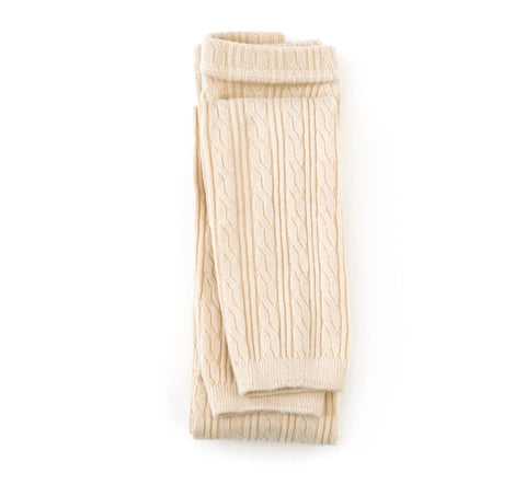 Vanilla Cable Knit •Footless• Tights
