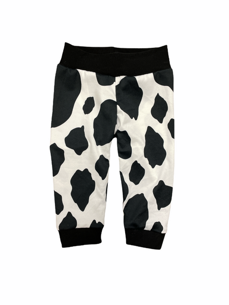 Black Cow Print • infant/toddler Joggers