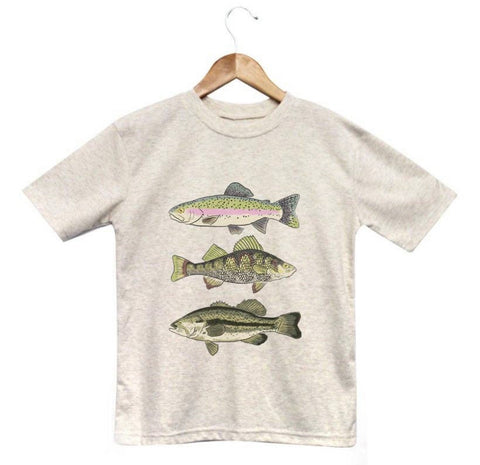 Three Fish • Beige Toddler Tee