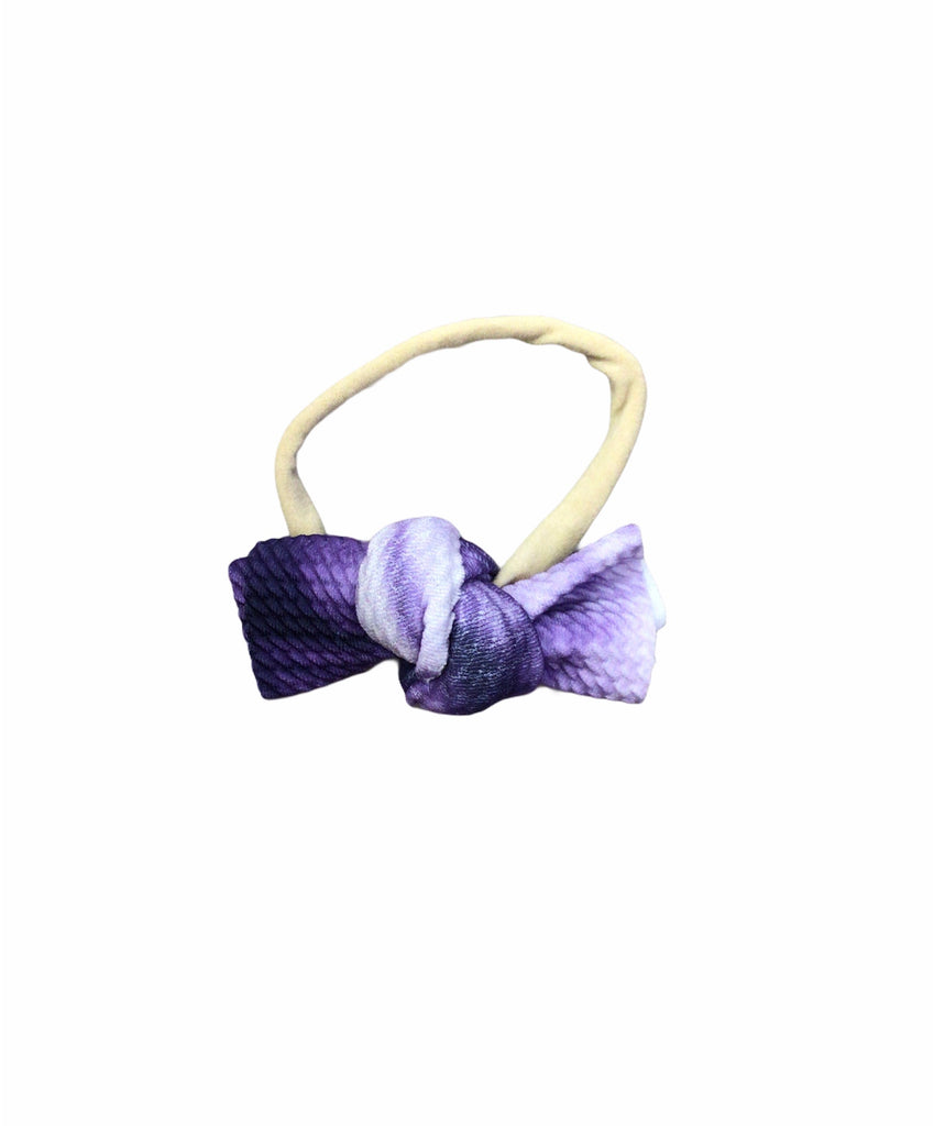 Messy Knot Nylon - Purple Tie Dye