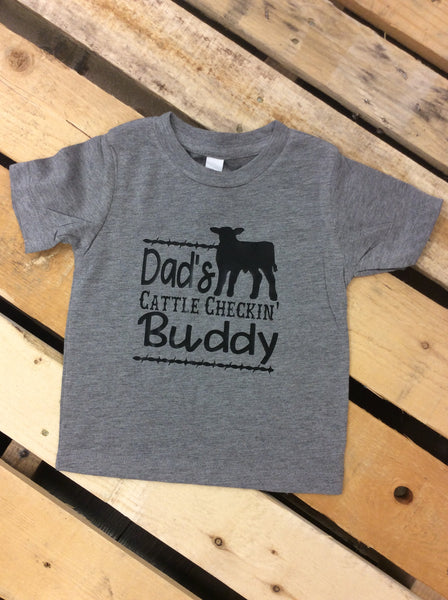 Dad's cattle checkin buddy • infant/toddler tee